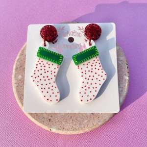 Christmas Stocking - White